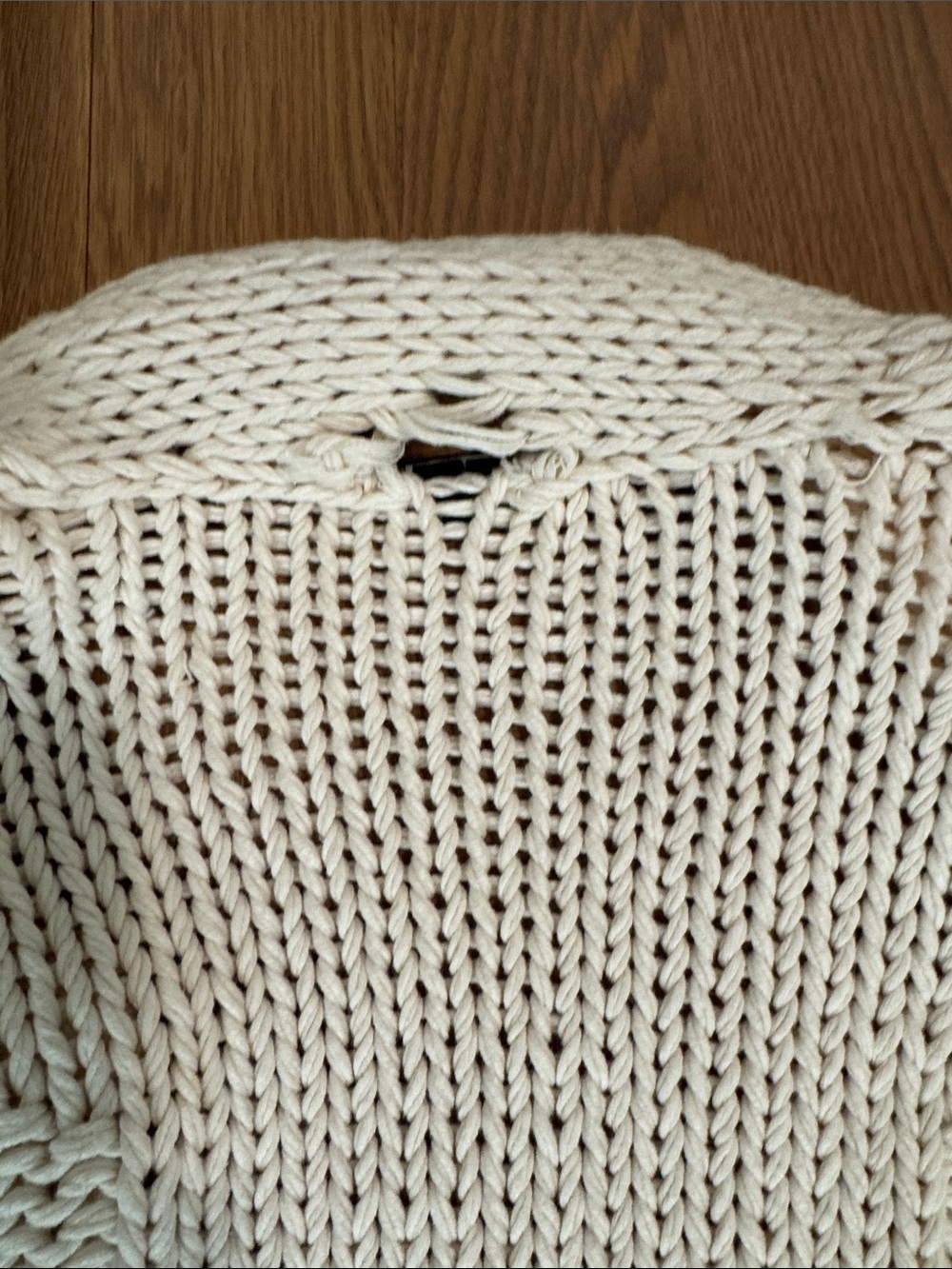 Theory Cream Chunky Open-Front Knit Cardigan - Picture 5 of 6